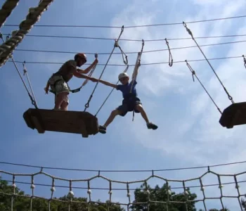 rope course setup